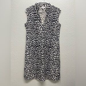 Jude Connally Kristen dress Jude Cloth leopard animal print size medium
